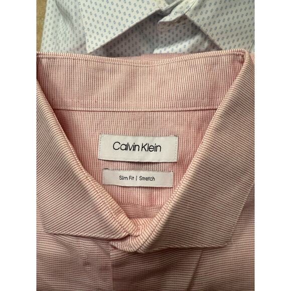 8 Calvin Klein Regular-Fit Non-Iron Dress Men's Shirt 32/33 Size /1 Slim Fit LOT - Picture 15 of 16